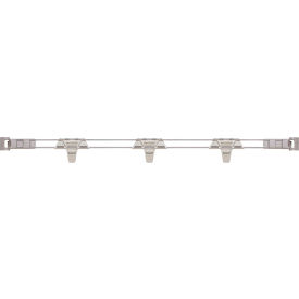 MetroMax® i Stackable Shelf Ledge (Back) For Plastic Shelving 47-5/16W x 4H Silver 