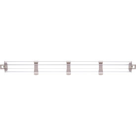 MetroMax® i Stackable Shelf Ledge (Back) For Plastic Shelving 47-1/8W x 4-7/8H Clear 