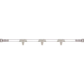 MetroMax® i Stackable Shelf Ledge (Back) For Plastic Shelving 53-5/16W x 4H Silver 