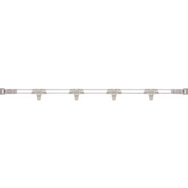 MetroMax® i Stackable Shelf Ledge (Back) For Plastic Shelving 59-5/16W x 4H Silver 