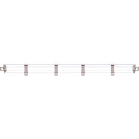 MetroMax® i Stackable Shelf Ledge (Back) For Plastic Shelving 59-1/8W x 4-7/8H Clear 