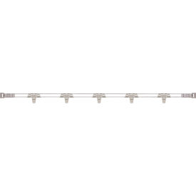 MetroMax® i Stackable Shelf Ledge (Side) For Plastic Shelving 71-5/16W x 4H Silver 
