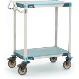 MetroMax® i Lab Utility Cart with 2 Shelves Solid Shelf Mats 34-1/2"L x 20-5/16"W x 39-1/4"H
