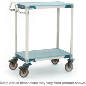 MetroMax® i Lab Utility Cart with 2 Shelves Solid Shelf Mats 40-1/2"L x 26-5/16"W x 39-1/4"H