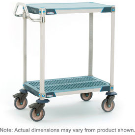 MetroMax® i Lab Utility Cart w/ 2 Shelves Solid Top Shelf Mat 40-1/2"L x 26-5/16"W x 39-1/4"H