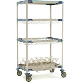 MetroMax® i Mobile Drying Rack with 1 Tray Rack & Drip Tray 37-3/4"W x 26-5/16"D x 67-5/16"H