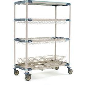 MetroMax® i Mobile Drying Rack with 1 Tray Rack & Drip Tray 49-3/4"W x 26-5/16"D x 67-5/16"H