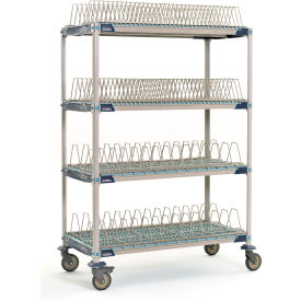 MetroMax® i Mobile Drying Rack with 2 Tray Racks & 2 Pan Racks 47-3/4"W x 24-1/4"D x 74-3/16"H