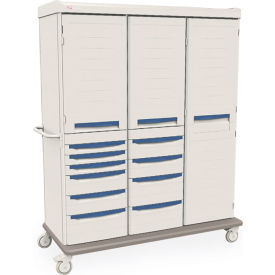 Starsys® Mobile Supply Cabinet with 4 Doors 62-1/2"W x 24-7/8"D x 78-5/16"H 