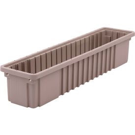 Metro® Polypropylene Tote 26-1/4"L x 6-1/4"W x 5"H Natural Gray 