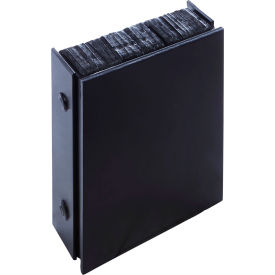 P2 Steel Faced Dock Bumper, Rectangular, 10-1/2"W x 12"H, 4" Projection, Black view 2