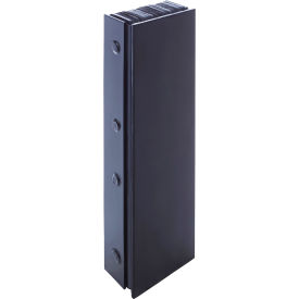 Steel Faced Dock Bumper, Rectangular, 7-1/2"W x 24"H, 4" Projection, Black view 2