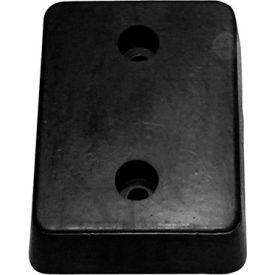 Ideal Warehouse® Molded Dock Bumper Rectangular 13"W x 10"H 4" Projection Black 