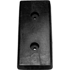 Molded Dock Bumper, 18"W x 8"H, Black view 2