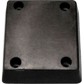 Molded Dock Bumper, 13"W x 12"H, Black view 2