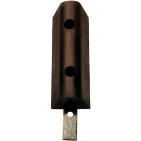 Extruded Fender Bumper, Half Oval, 12"W x 4-3/8"H, 3-3/4" Projection, Black view 2