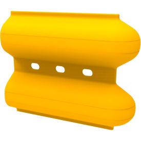Ideal Warehouse SlowStop® Polycarbonate PC Guard Rail End Cap, Yellow Ideal Warehouse SlowStop® Polycarbonate PC Guard Rail End Cap, Yellow