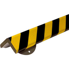 Knuffi WPK-H+ Corner Wall Protection Kit, 3.28', Reflective Black/Yellow, 60-6862-1