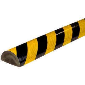 Knuffi C+ Corner Bumper Guard, 3.28', Reflective Black/Yellow, 60-6883