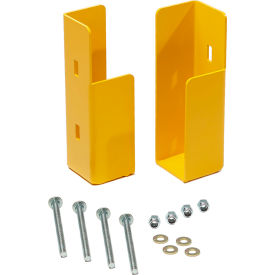 Guardrail Lift Out Bracket Pair Assembly, Yellow view 2