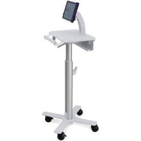 Ergotron® StyleView® SV10 Non-Powered Tablet Cart White/Aluminum