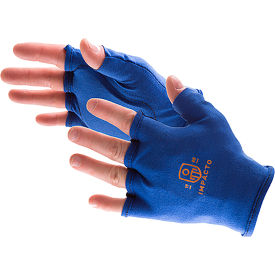 Impacto 501-00 XL Anti-Impact Work Glove Liner, Polycotton, Gel Pad In The Palm