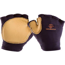 Impacto 502-20 Med Anti-Impact Work Glove, Nylon, Grain Leather & Gel Pad In The Palm & Thumb Web Impacto 502-20 Med Anti-Impact Work Glove, Nylon, Grain Leather & Gel Pad In The Palm & Thumb Web
