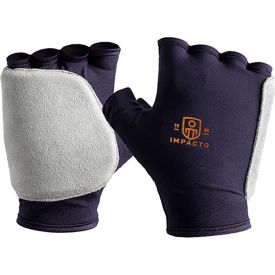 Impacto 503-14 Lrg Anti-Impact Work Glove, Nylon, Suede & Gel Double Pad In The Palm, Side & Back