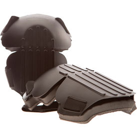 Impacto 825-00 Knee Pad Hinged Hard Shell Ribbed Cap, Premium Molded Foam Pad, Dual Elastic Straps