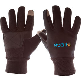IMPACTO PROTECTIVE PRODUCTS INC ITECH40 Impacto ITECH Lrg Winter Touchscreen Glove, Polar Fleece, Full Finger, Conductive Fabric Index/Thumb image.
