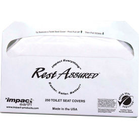 Impact Products 25130873 Impact Products Rest Assured™ Earth Green Seal 1/2 Fold Toilet St Covr,250/PK,4PK/CS-25130873 image.