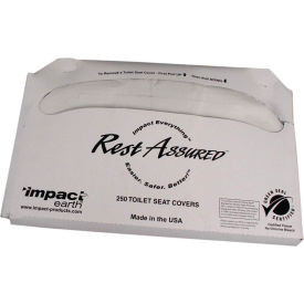 Impact Products 25187973 Impact Products Rest Assured™ Earth Green Seal 1/2 Fold Toilet St Covr,250/PK,20PK/CS-25187973 image.