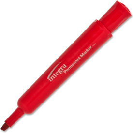 Integra™ Permanent Marker Chisel Red Ink Dozen