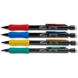 Integra 36152 Integra™ Grip Mechanical Pencil, Refillable, 0.5mm, Assorted Barrel, Dozen image.