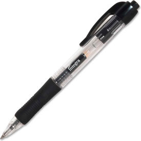 Integra 36156*****##* Integra™ Retractable Gel Pen, Rubber Grip, 0.5mm, Black Barrel/Ink, Dozen image.