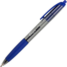 Integra 36176 Integra™ Rubber Grip Retractable Pen, Non-Refillable, Medium, Blue Barrel/Ink, Dozen image.