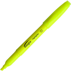 Integra 36181 Integra™ Pen Style Highlighter, Chisel Tip, Fluorescent Yellow Ink, Dozen image.