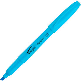 Integra 36184 Integra™ Pen Style Highlighter, Chisel Tip, Fluorescent Blue Ink, Dozen image.