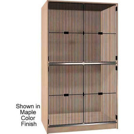 Ironwood Manufacturing Inc 302-15-G-DO Ironwood 2 Compartment Black Grill Door Wood Storage Cabinet, Dixie Oak Color image.