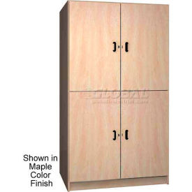 Ironwood Manufacturing Inc 404-35-M-MP Ironwood 2 Compartment Wardrobe Storage Cabinet, Solid Door, Maple Color image.