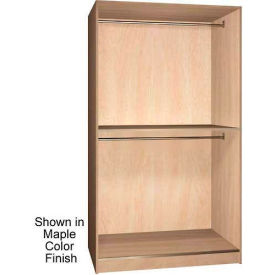 Ironwood Manufacturing Inc 404-35-O-DO Ironwood 2 Compartment Wardrobe Storage Open Cabinet, Dixie Oak Color image.