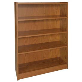 Ironwood Manufacturing Inc BC4CLDO 48" Adjustable Bookcase - 36"W x 11-7/8"D x 47-1/8"H Medium Oak image.