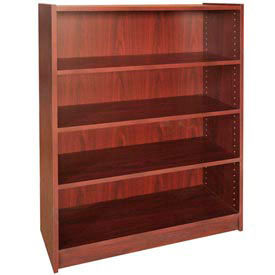 Ironwood Manufacturing Inc BC4CLMH 48" Adjustable Bookcase - 36"W x 11-7/8"D x 47-1/8"H Mahogany image.