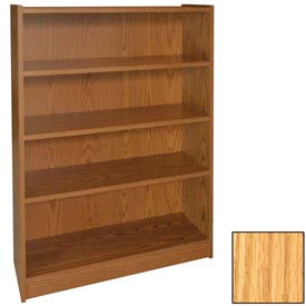 Ironwood Manufacturing Inc BC4CLNO 48" Adjustable Bookcase - 36"W x 11-7/8"D x 47-1/8"H Natural Oak image.