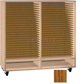 Ironwood Manufacturing Inc FS-50-DO Ironwood Mfg. FS Series - 50 Open Folio Music Storage Cabinet - Oak image.