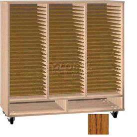 Ironwood Manufacturing Inc FS-75-DO Ironwood Mfg. FS Series - 75 Open Folio Music Storage Cabinet - Oak image.