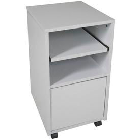 Ironwood Manufacturing Inc FXSGG Ironwood Fax Stand, 16"W x 20"D x 26-3/8"H, Gray image.
