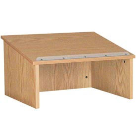 Ironwood Manufacturing Inc TTLNO Table top Podium / Lectern - 24"W x 19-3 / 4"D x 13-3 / 4"H Natural Oak image.
