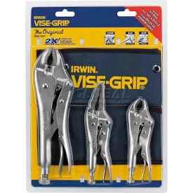 Irwin Industrial Tools 73 IRWIN VISE-GRIP® 73 3 Piece The Original™ Locking Plier Set W/ Pouch image.