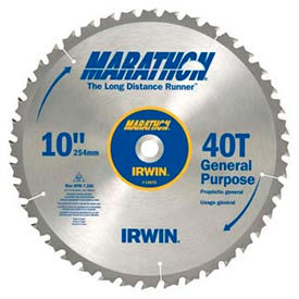 Irwin Industrial Tools 14080 Miter / Table Saw Blade-12" x 40T General Purpose, 1" Arbor-Carded image.